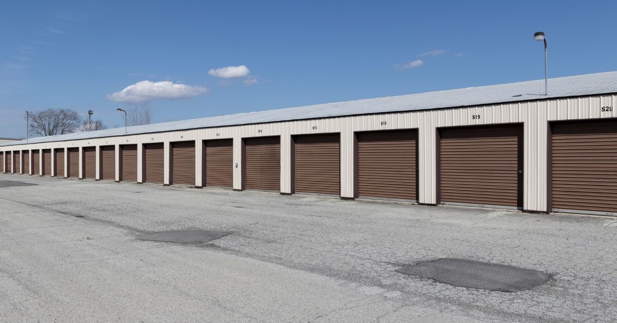 self storage facility with brown doors - 247 Self Storage Princeton Self Storage