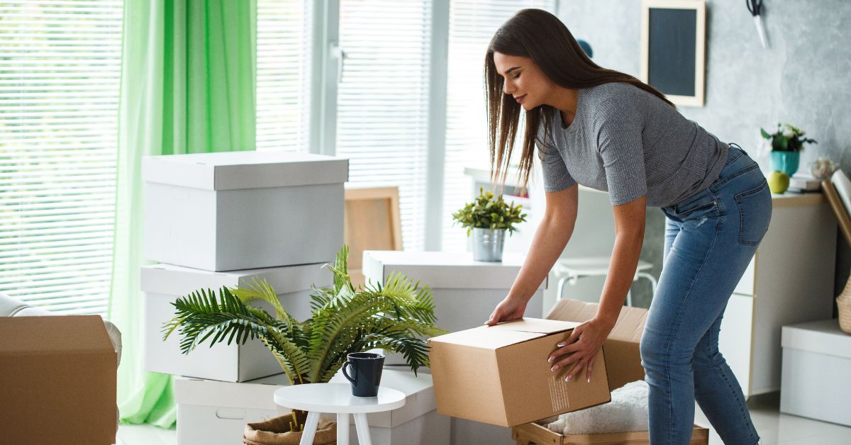 woman organizing home - 247 Self Storage self storage