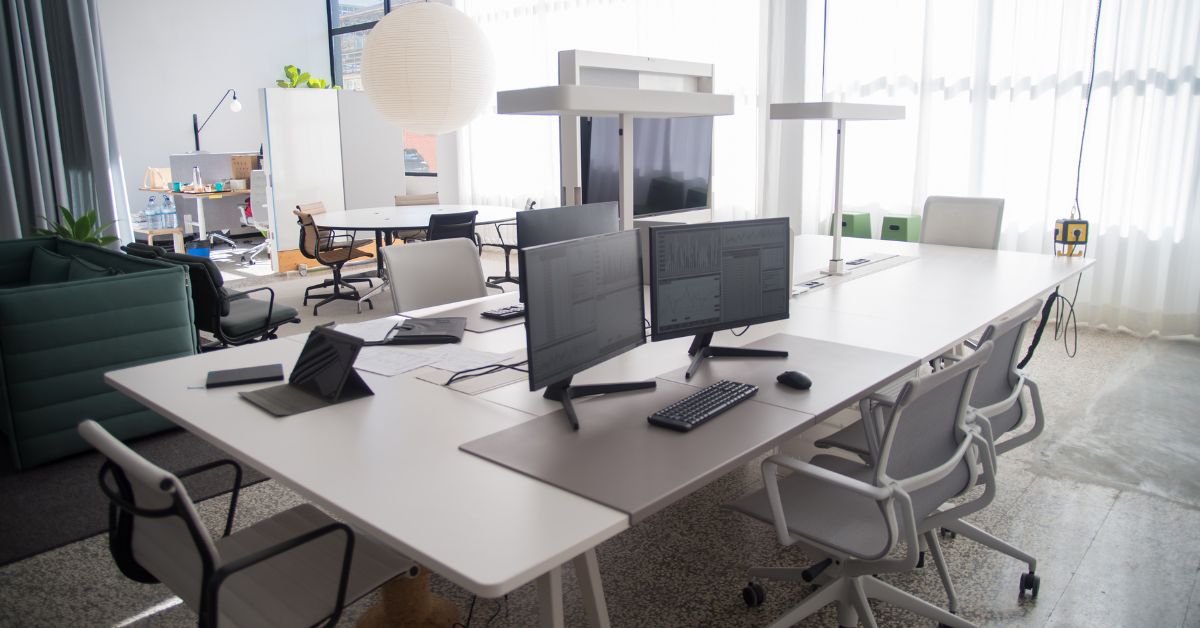 modern office space with white chairs - 247 Self Storage Storage