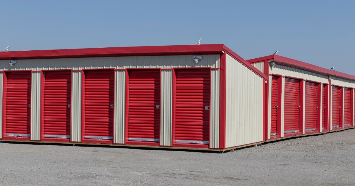 self storage facility with red doors - 247 Self Storage Princeton Self Storage